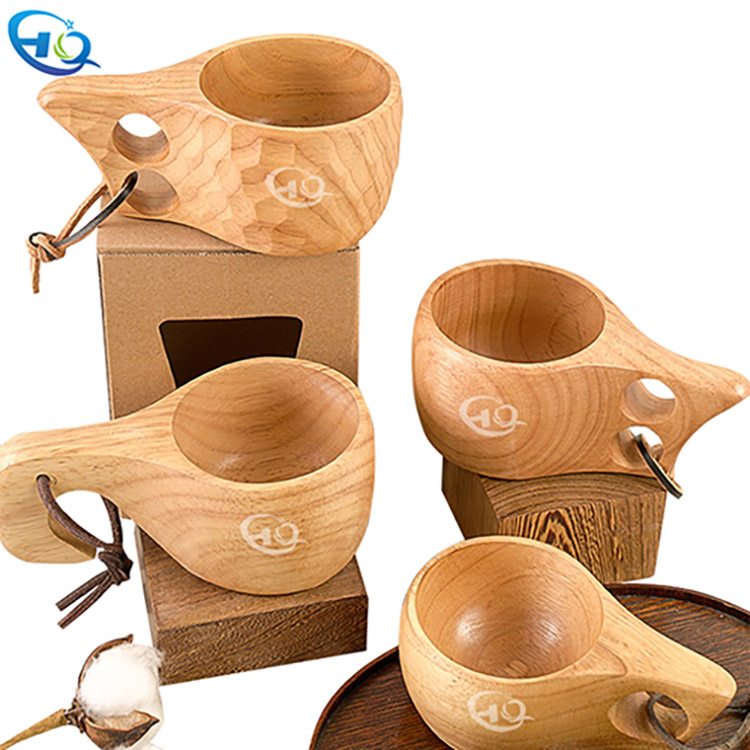 Wooden coffee cup
