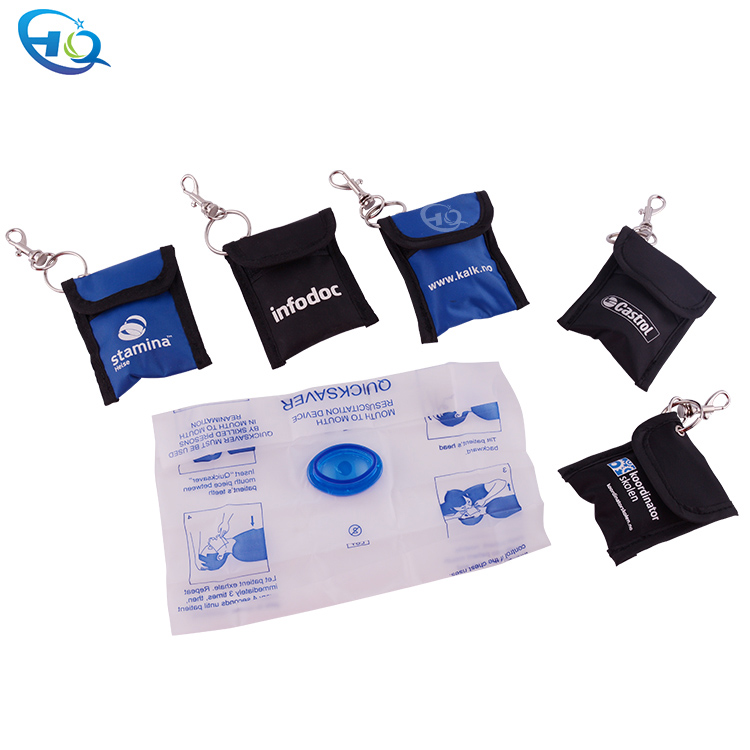Luxury quicksaver CPR mask with keyring