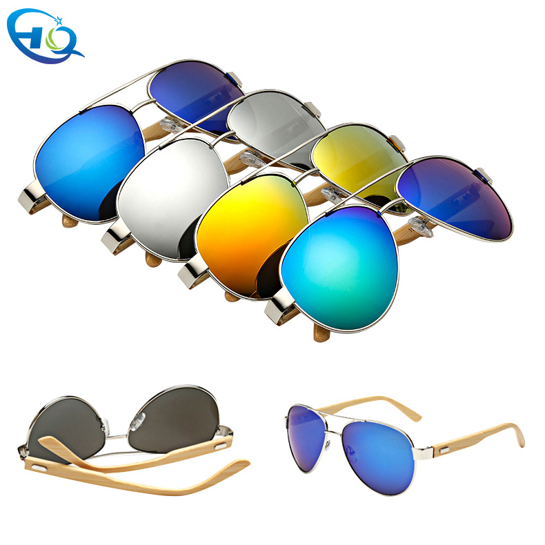 Solbriller med bambusfot