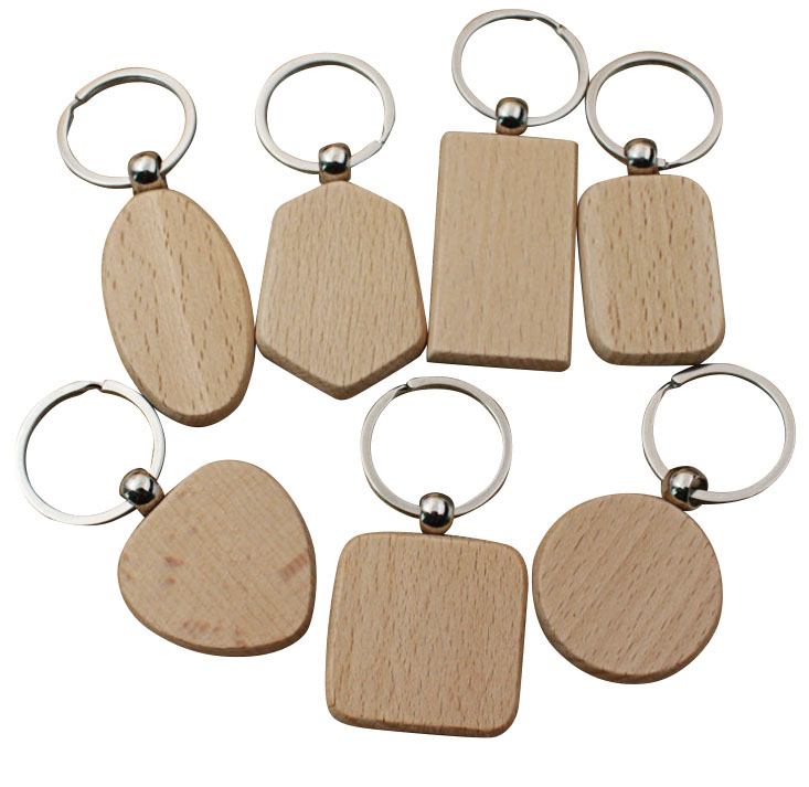 Wood keychain