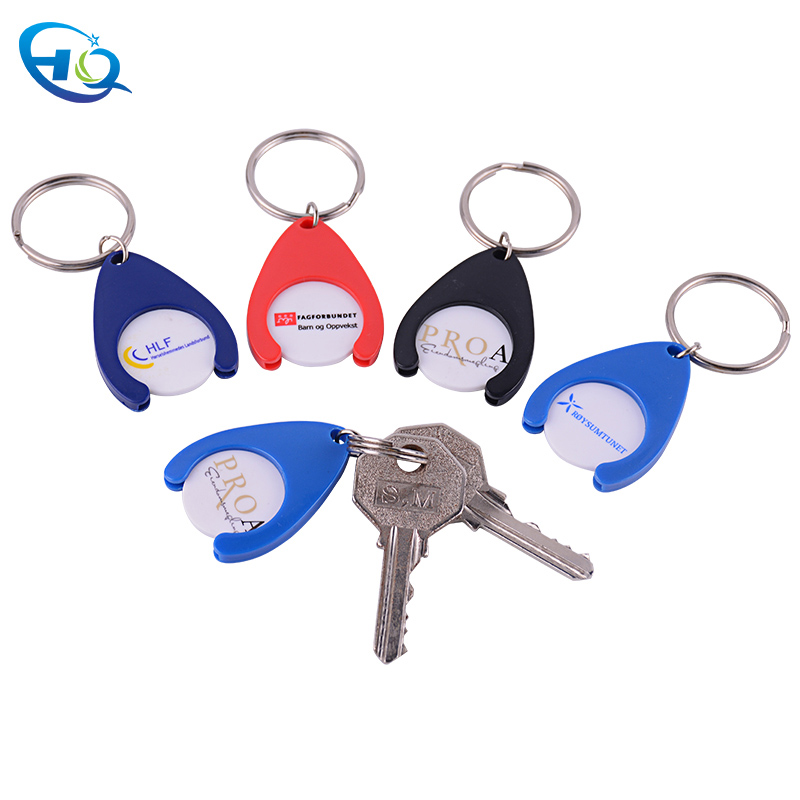 Plastic Keycoin Holder w/keyring
