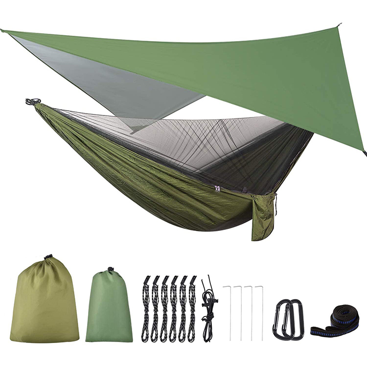 HQ-007 Portable double nylon parachute hammock