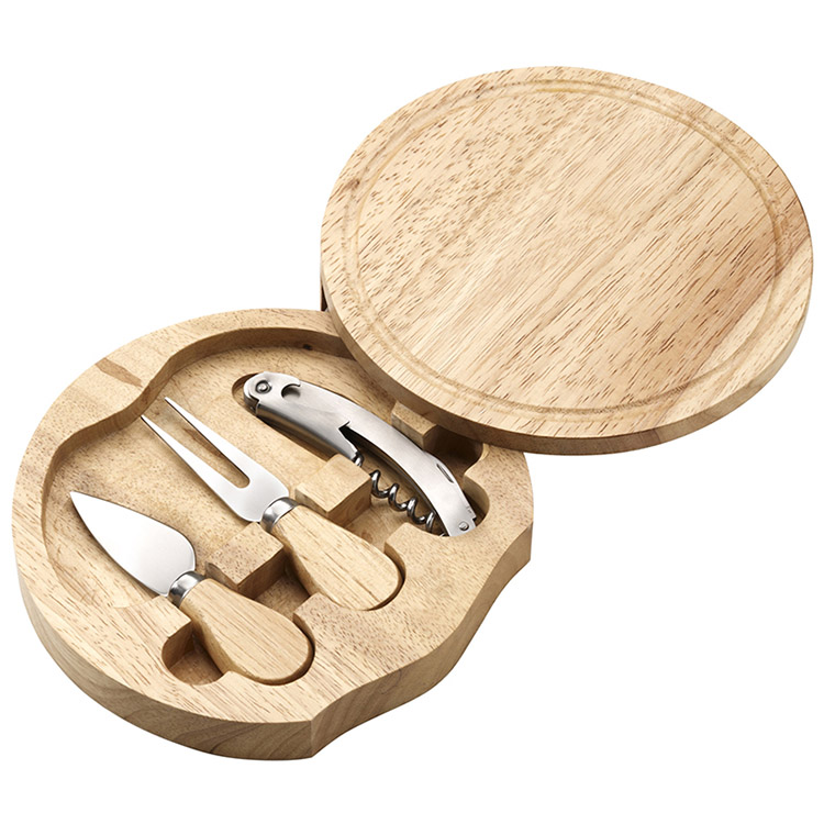 HQ-ECO 044 Wooden cheese plate set 