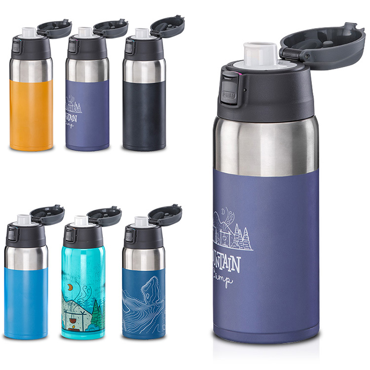 600ML Easy to bounce cover vacuum stainless steel portable