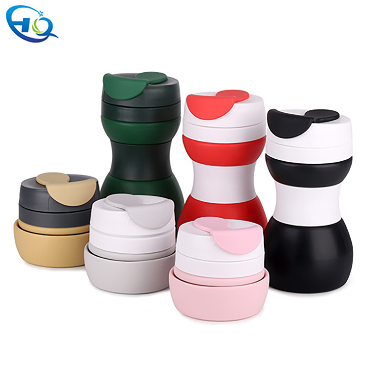 Silicone folding coffee cup