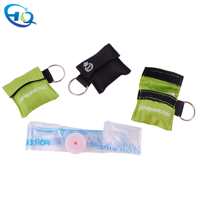 Mini quicksaver CPR mask with keyring