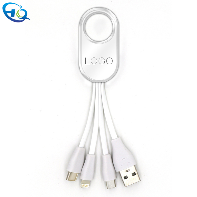 4 I 1 USB -kabel for iPhone 4, iPhone 5, Samsung og Micro USB